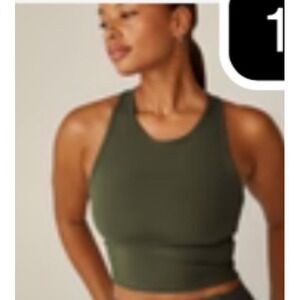 EUC Beyond Yoga Powerbeyond Strive Cropped Tank Modern Olive  $78 M
